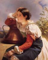 Winterhalter, Franz Xavier - Young Italian Girl by the Well